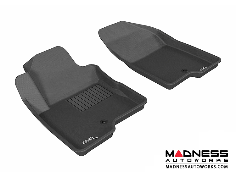 Jeep Compass Floor Mats (Set of 2) Front Black by 3D MAXpider